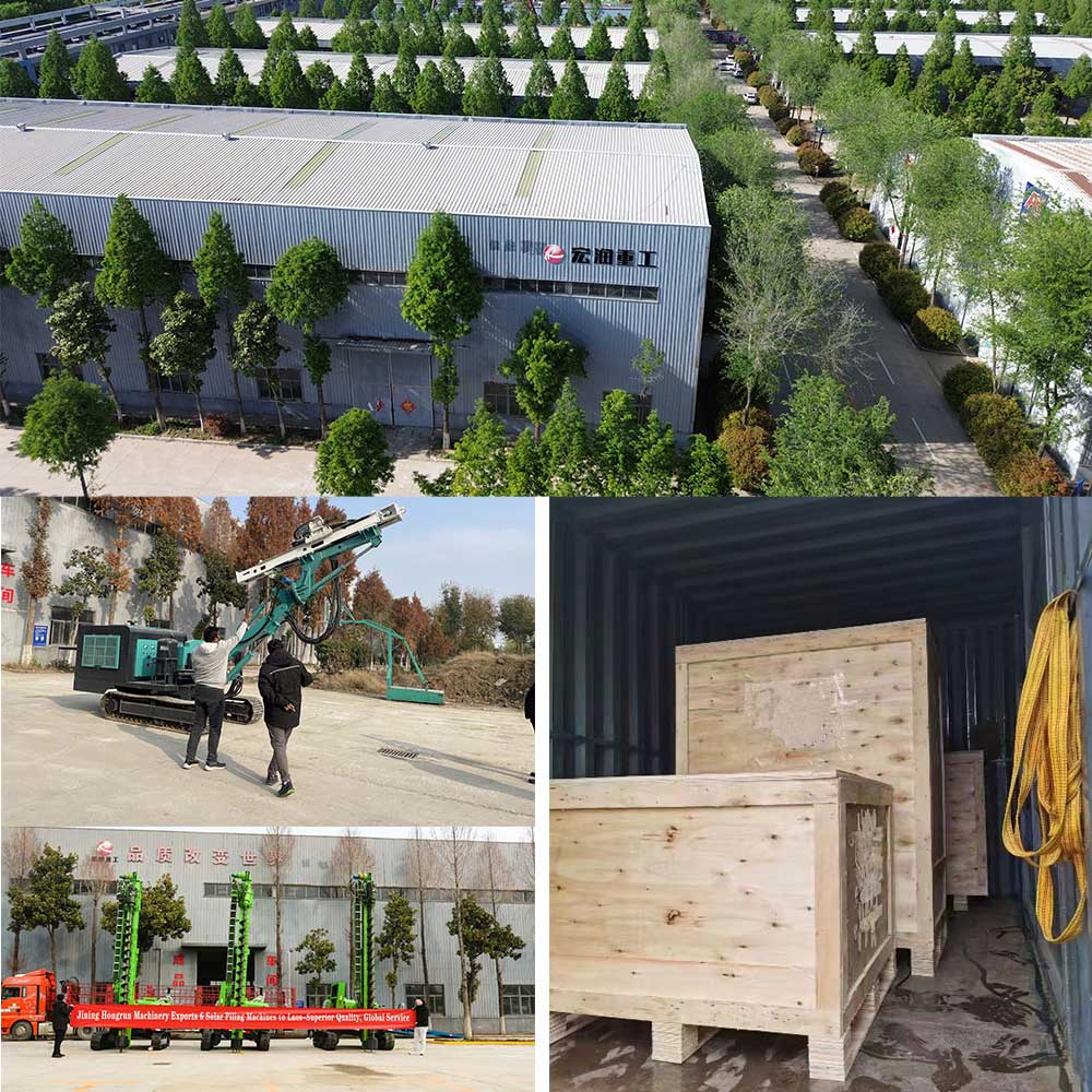 Solar Pile Driver Machine