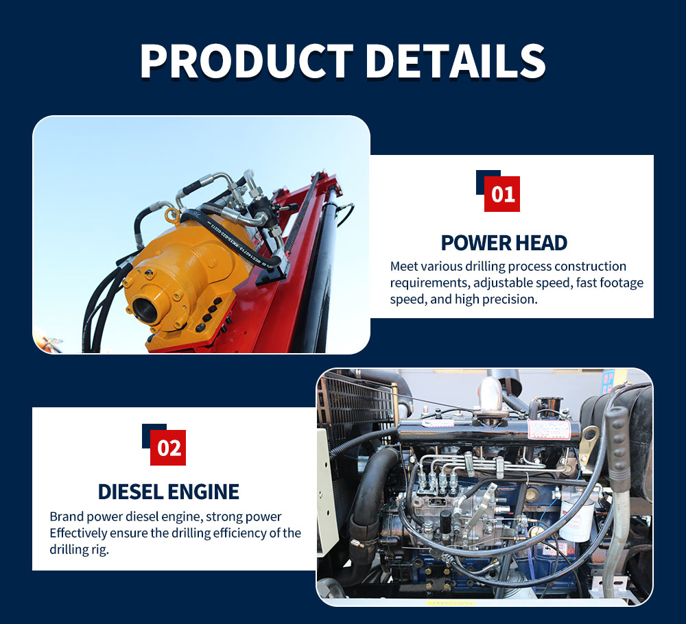 78 Horsepower Wheeled Water Well Drilling Rig