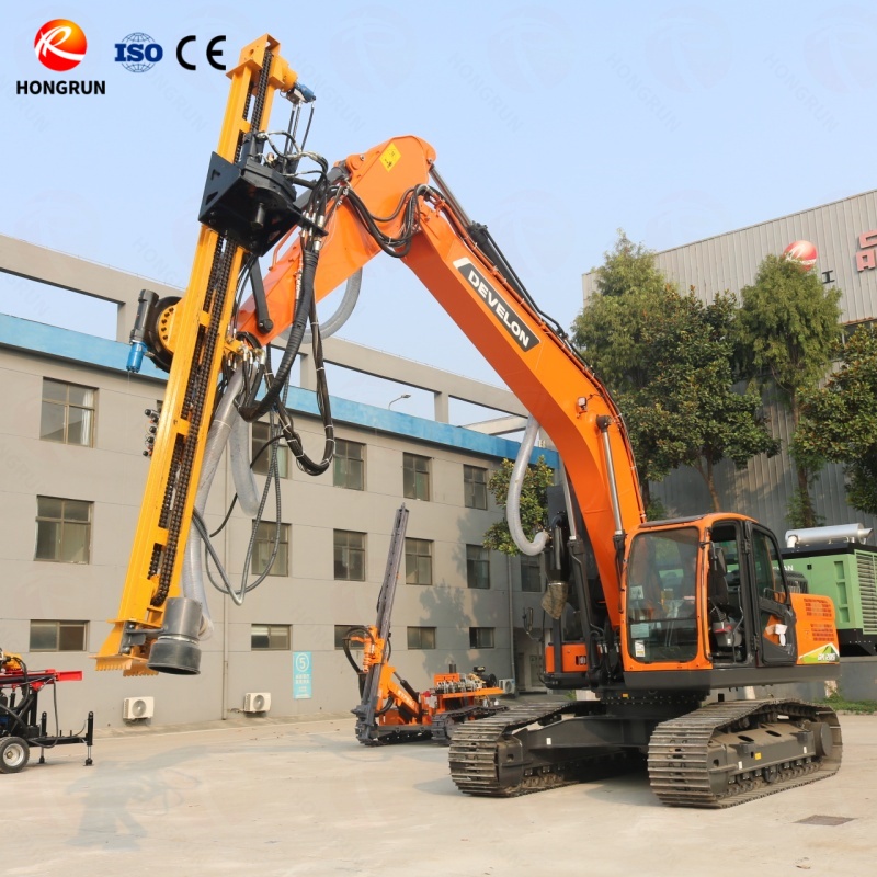 Excavator Drilling Rig