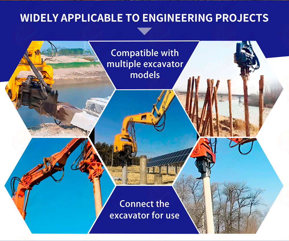 Marteau vibrant pour pieux