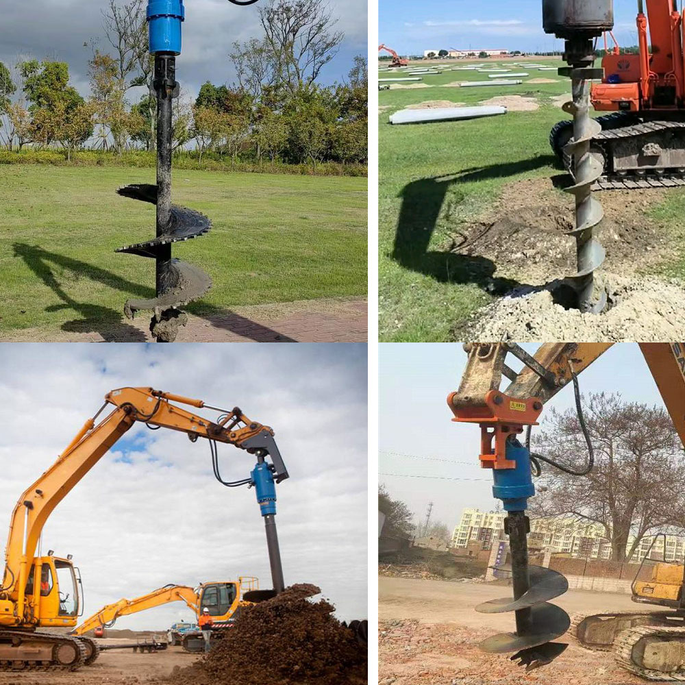 مثقاب حلزوني للحفارة