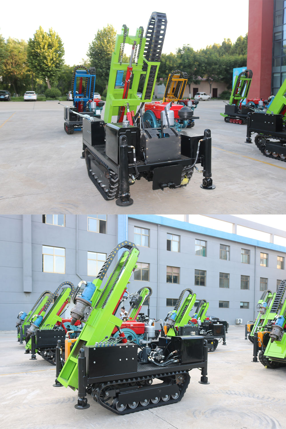 Máquina DTH para estaqueamento