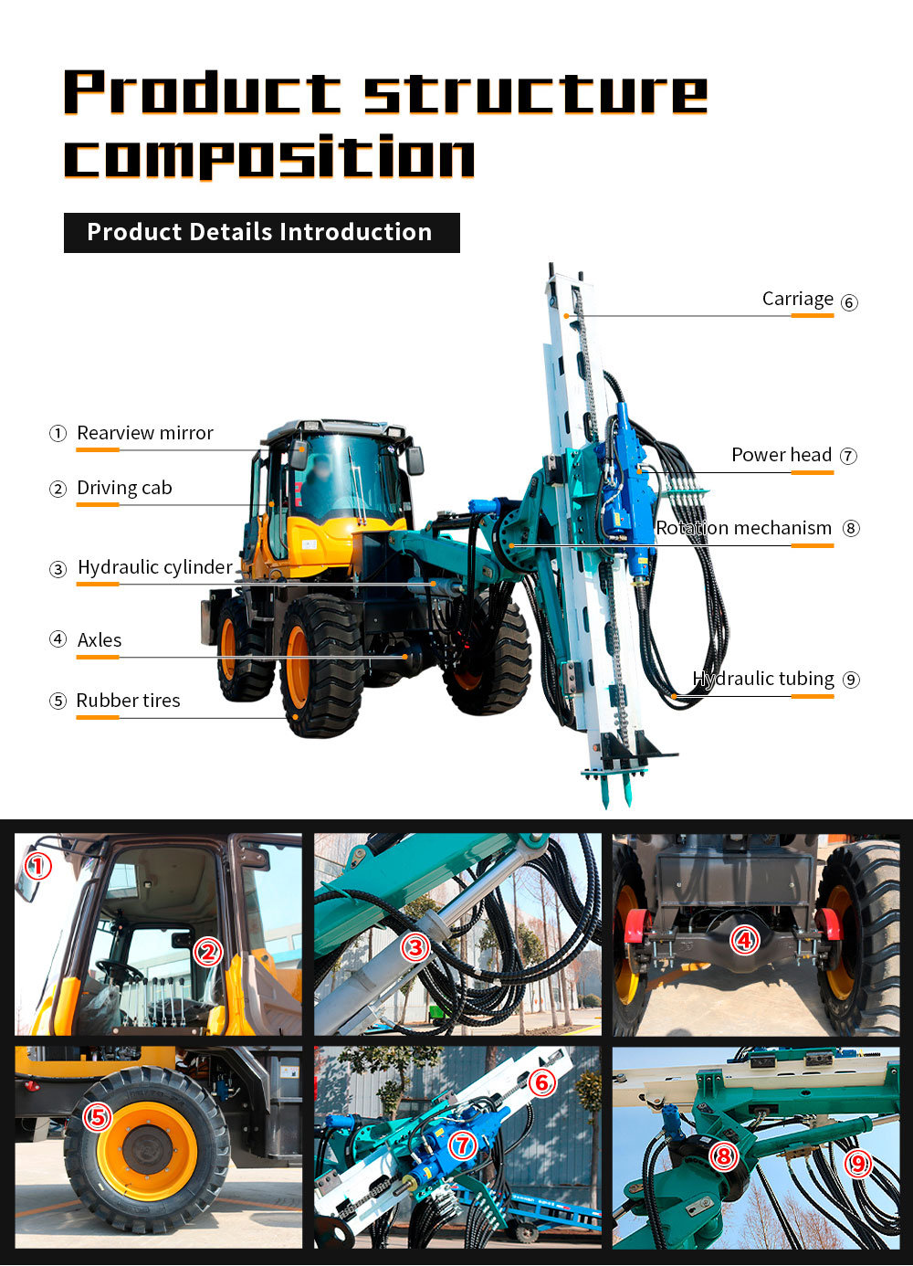 Perfuradora de túnel sobre rodas