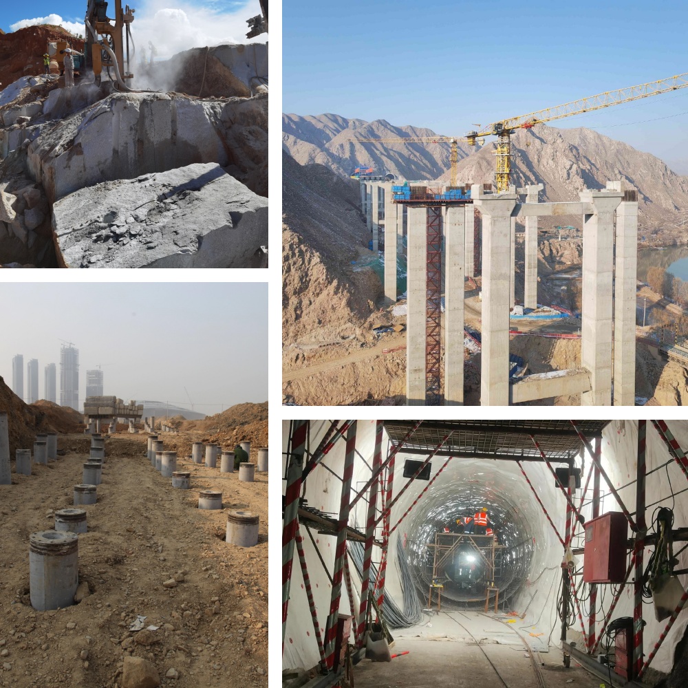 Máquina DTH para estaqueamento