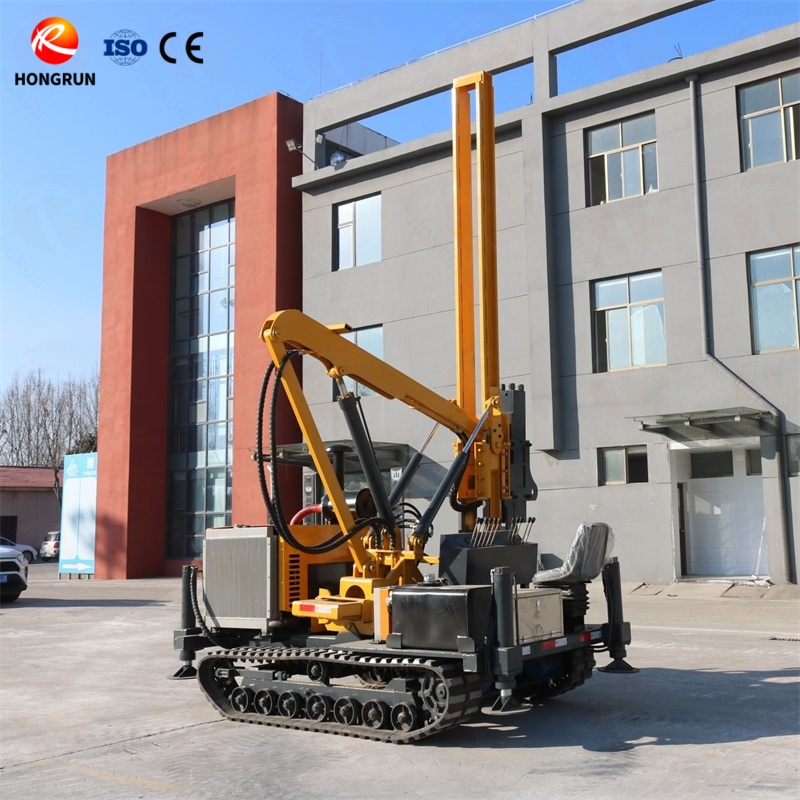 Crawler Guardrail Pile Driver