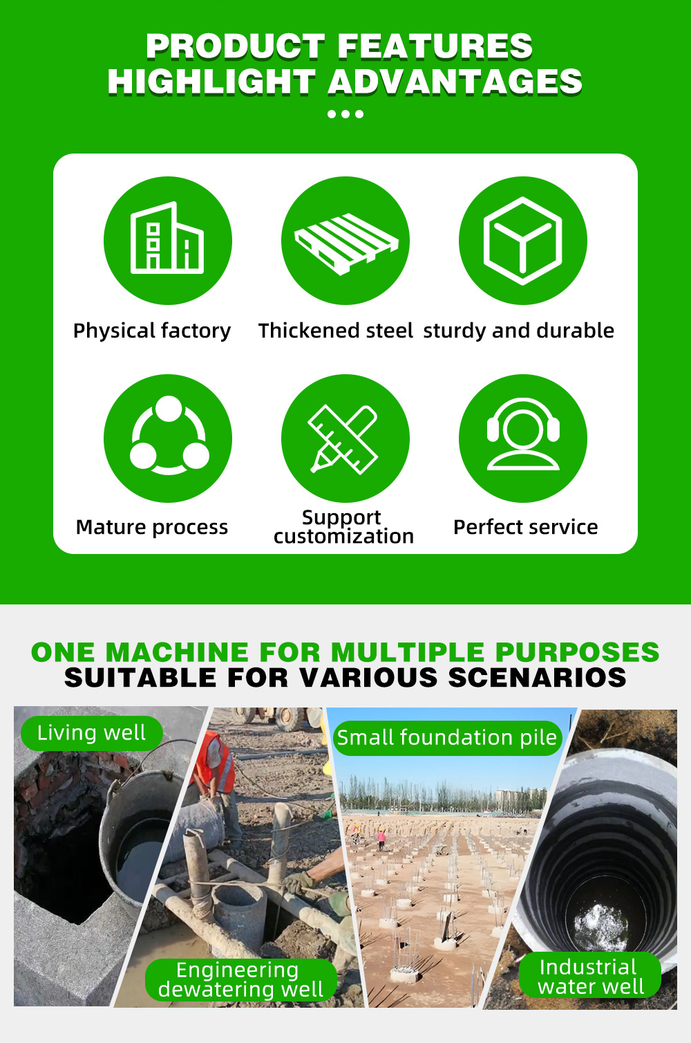 35HP Towable Water Well Drill Rig