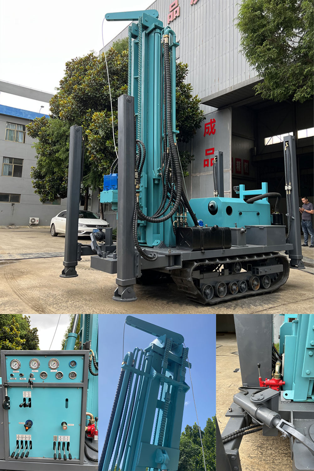 Machine de forage de puits d'eau