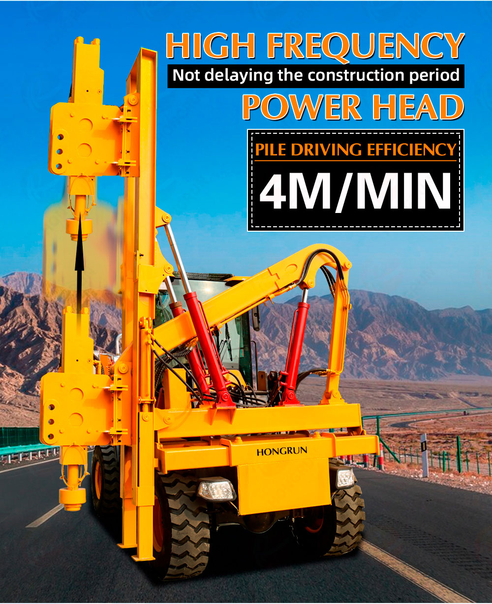 Guardrail Pile Driver