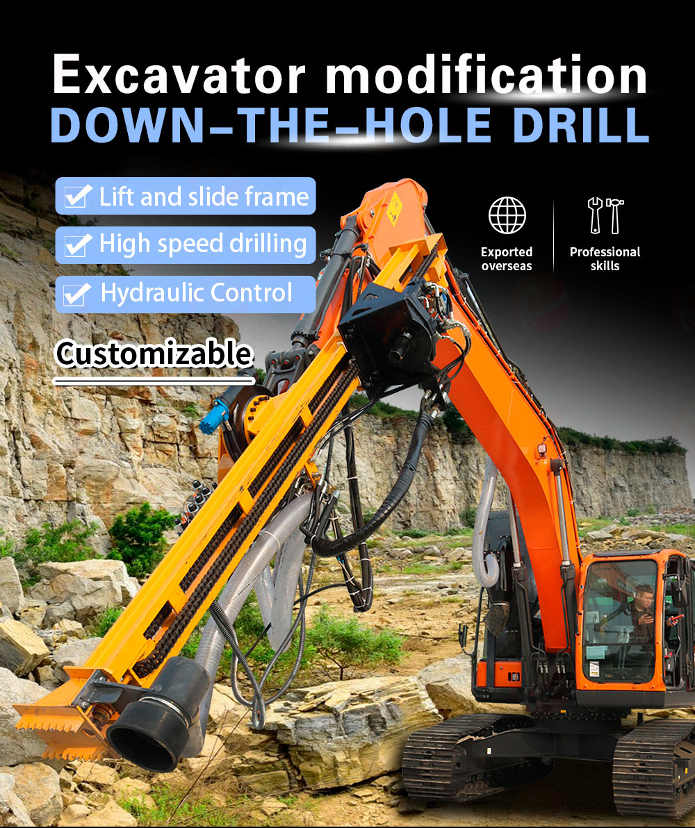 Excavator Drilling Rig