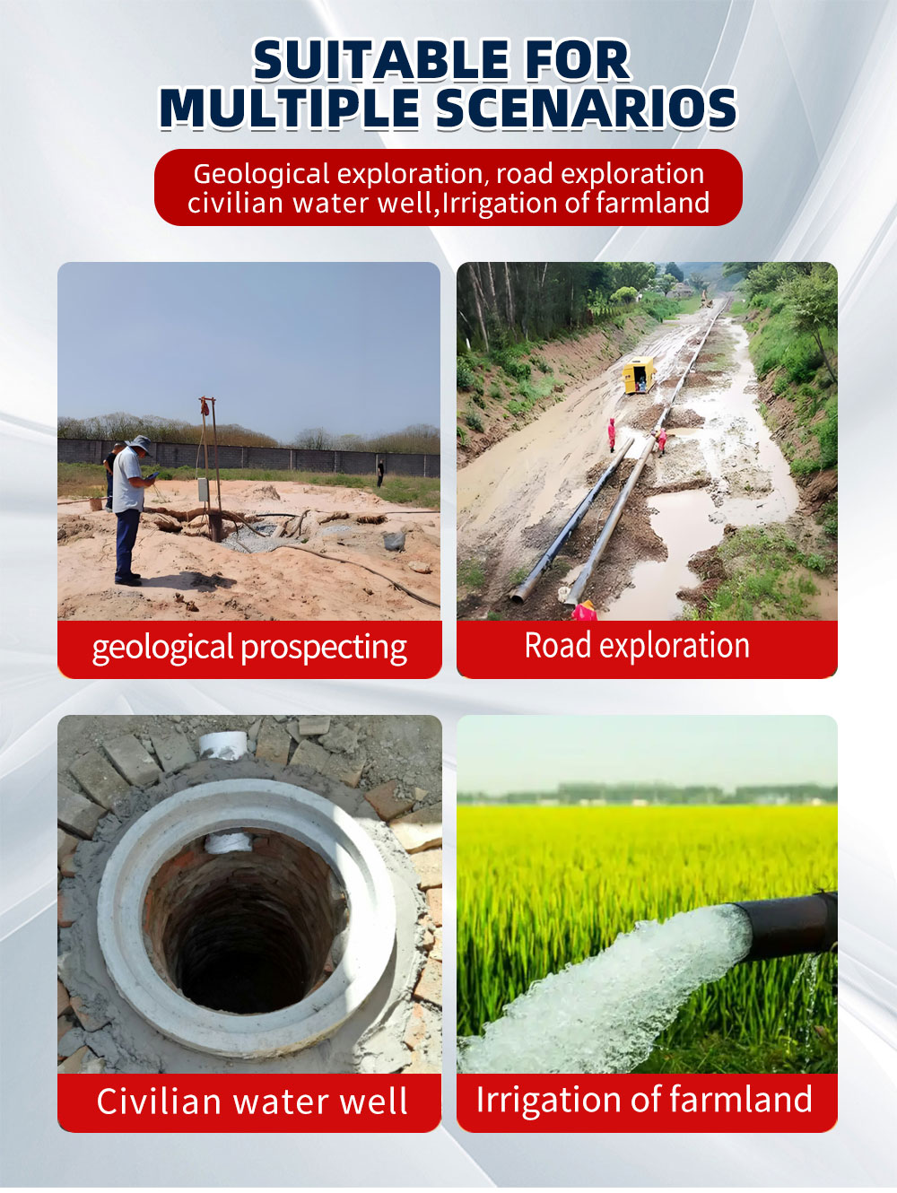 78 Horsepower Wheeled Water Well Drilling Rig