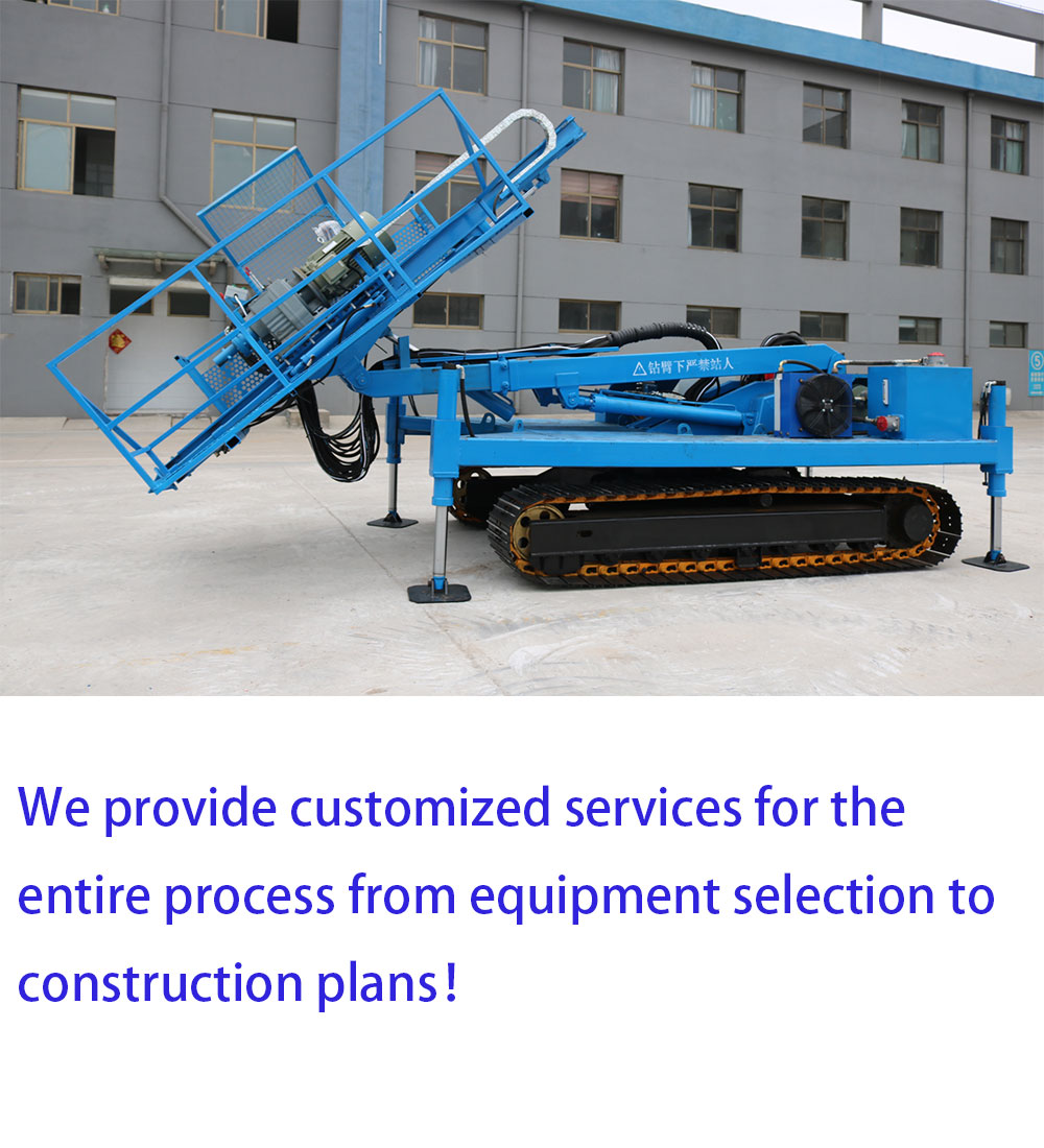 Máquina de ancoragem em rocha