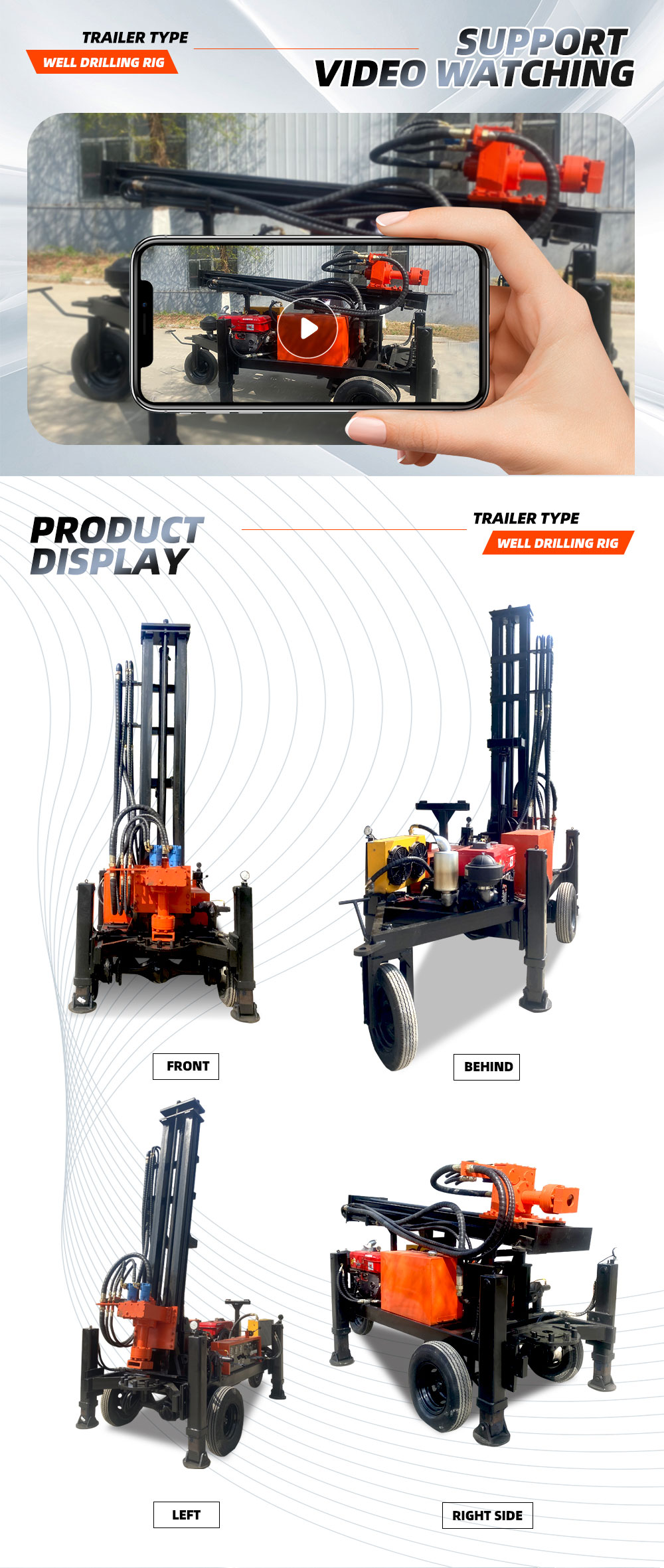 Wheel Type Water Well Drilling Rig