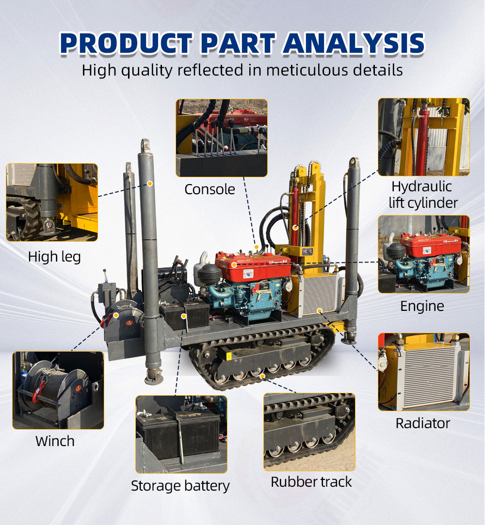 Дрель с высокой ногой в отверстии