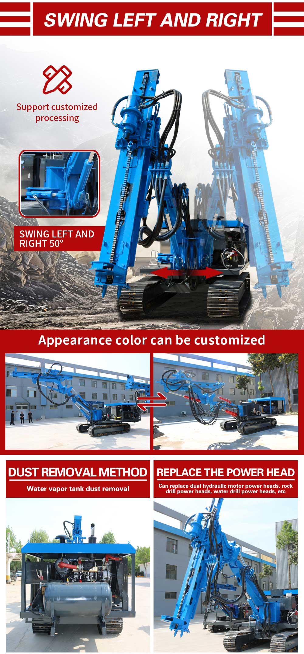 Буровая машина для взрывных работ