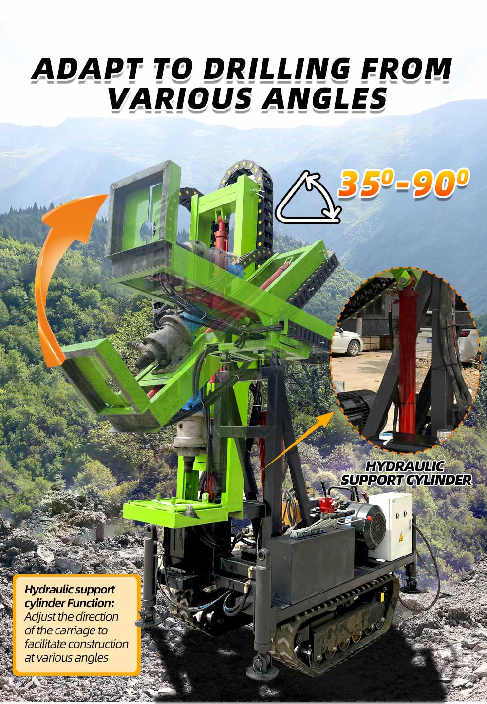 Equipamento de perfuração de furos pequenos