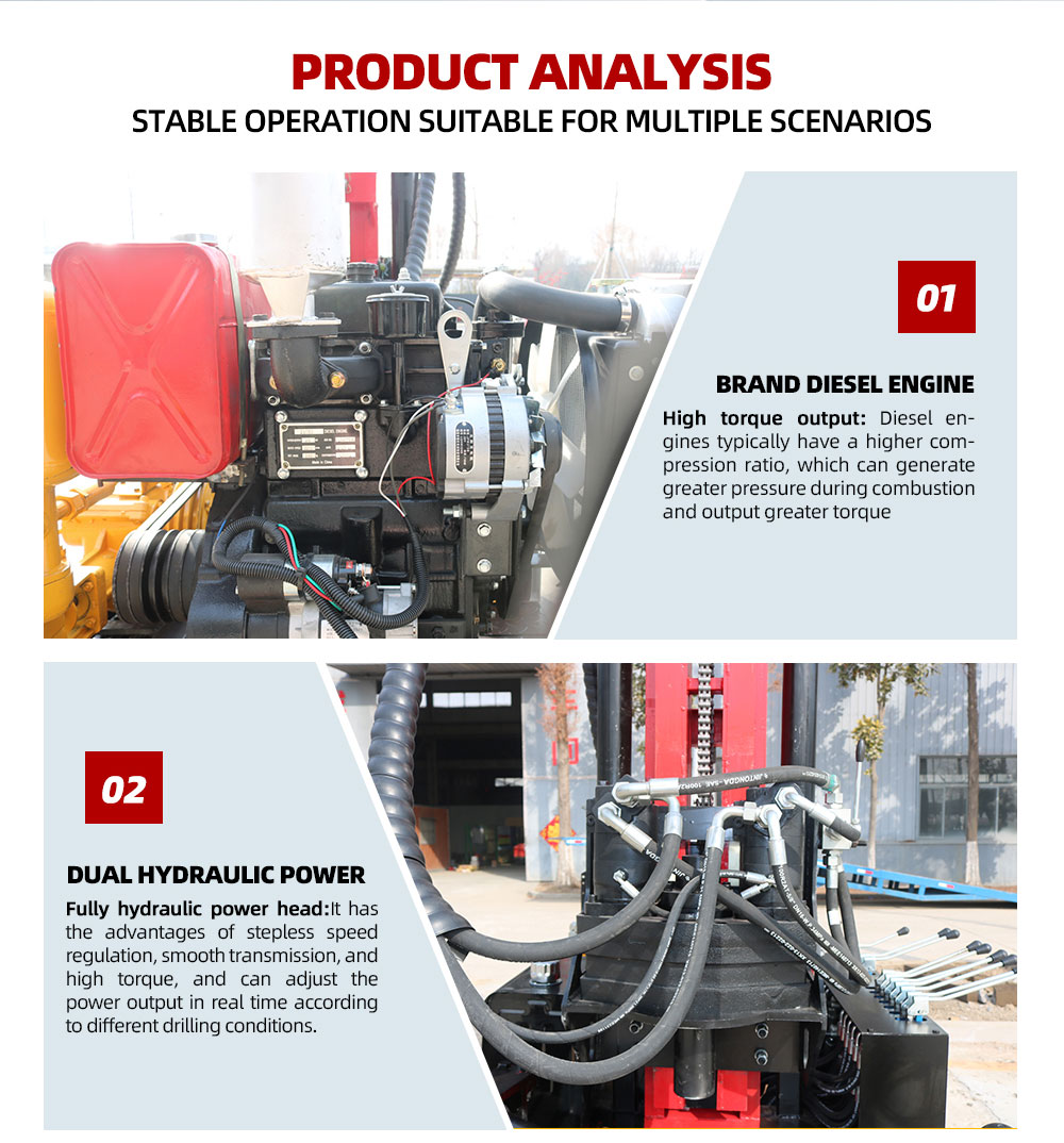 منصة حفر آبار مياه بقوة 35 حصانًا