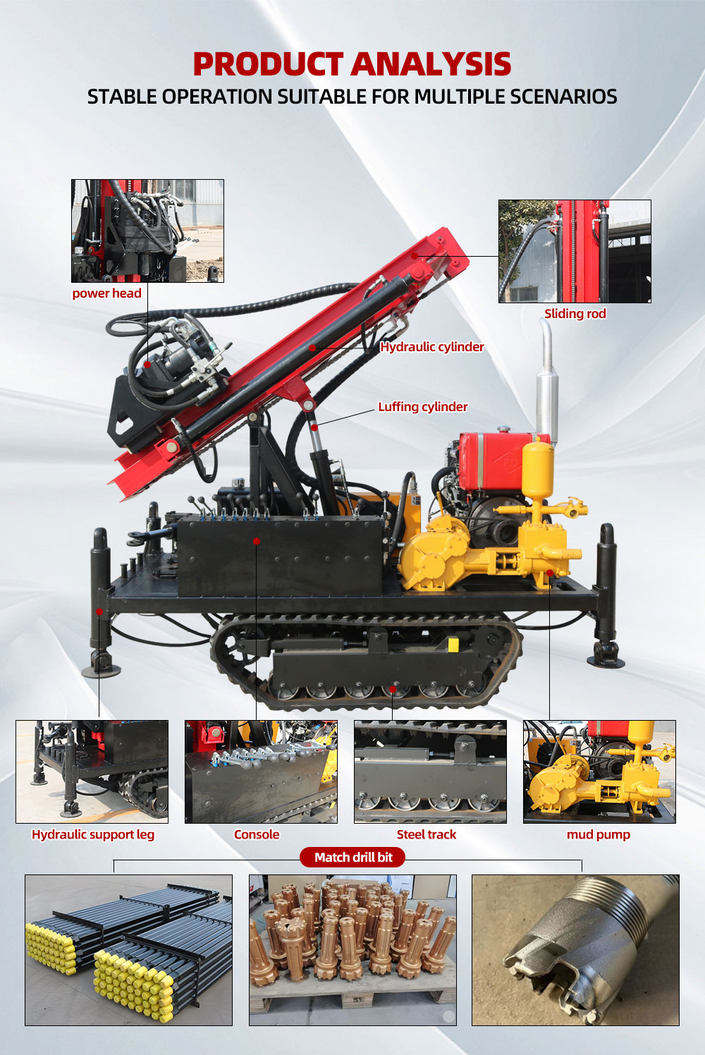 منصة حفر آبار مياه بقوة 35 حصانًا