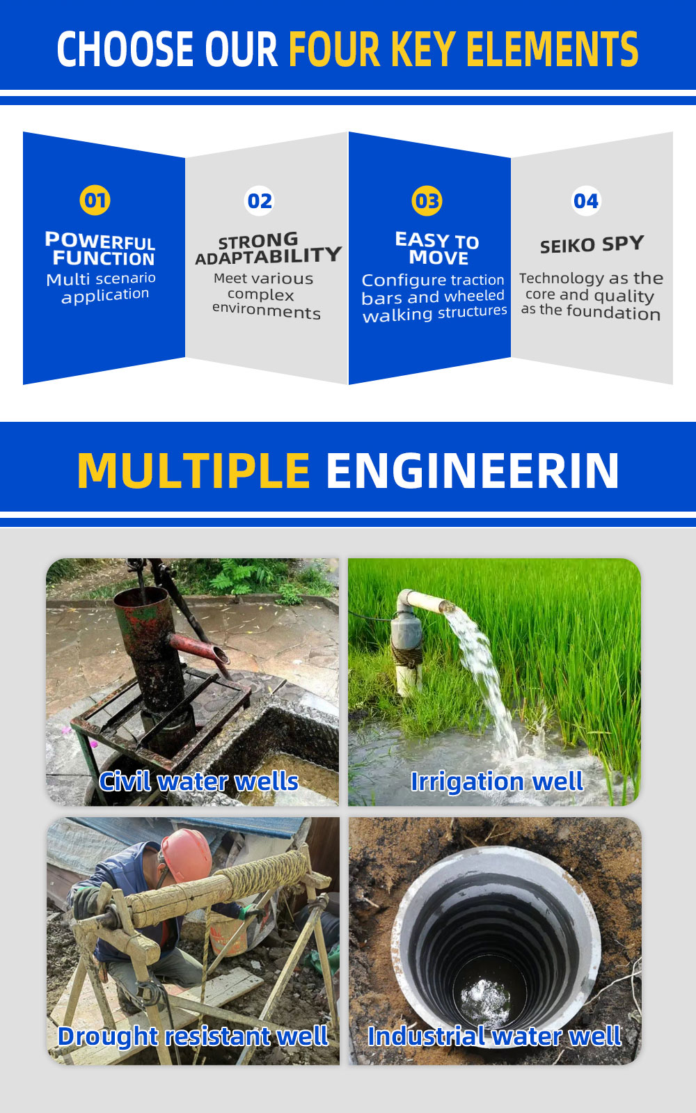 Diesel Hydraulic Water Well Drilling Rig