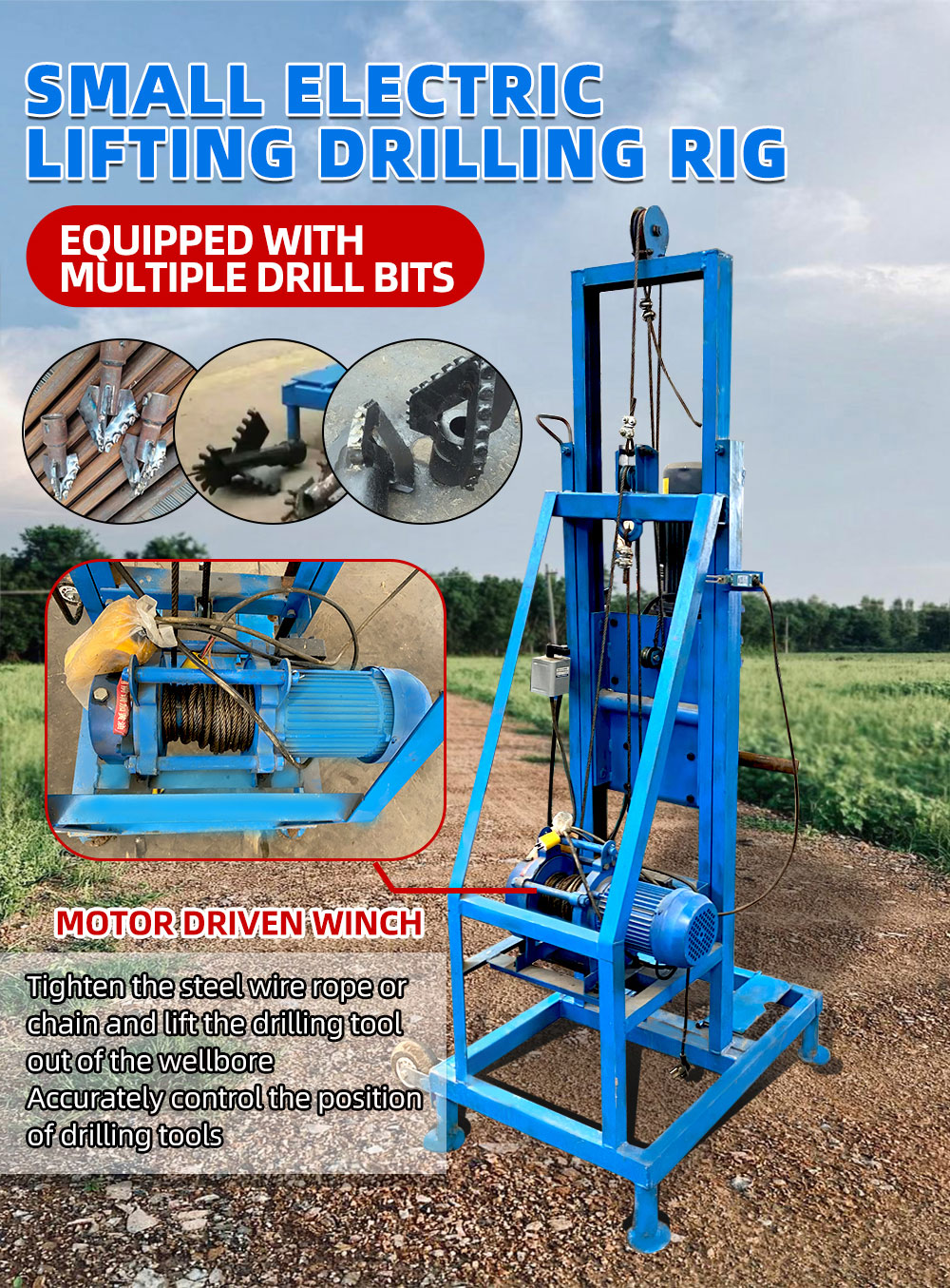 Elektrikli Kaldırma Delme Kulesi