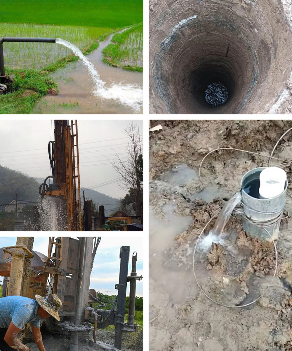 Machine de forage de puits d'eau