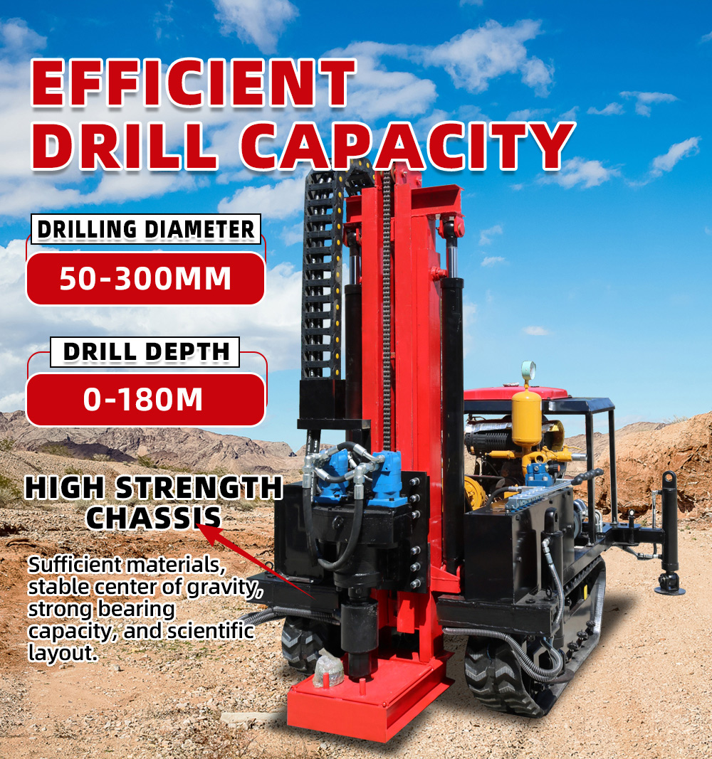 Буровая установка с погружным двигателем мощностью 35 л.с.