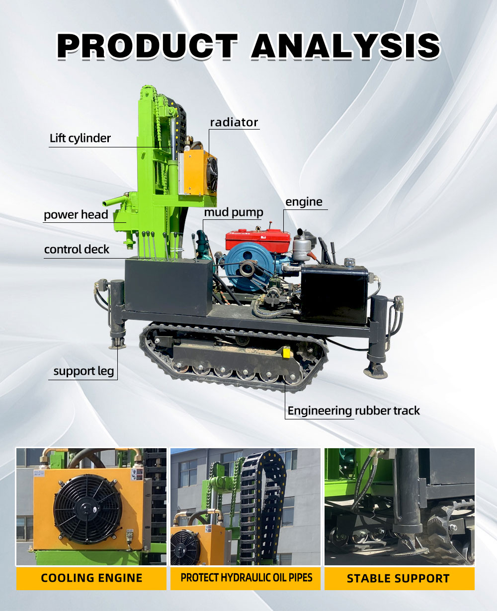 Equipamento de perfuração de poços de água de 25 cavalos