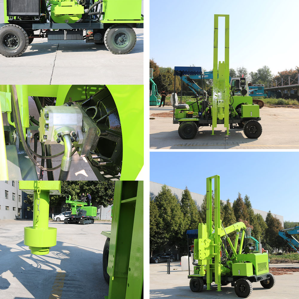 Mobile Guardrail Pile Driver