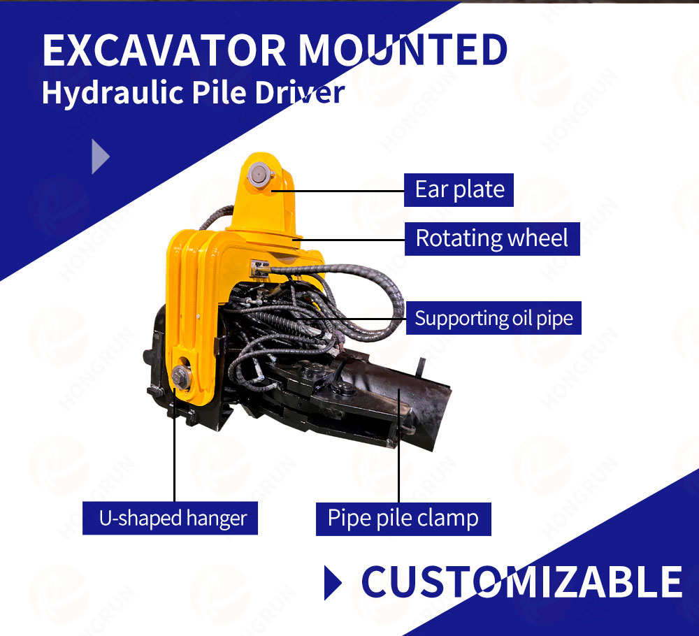 Marteau vibrant pour pieux