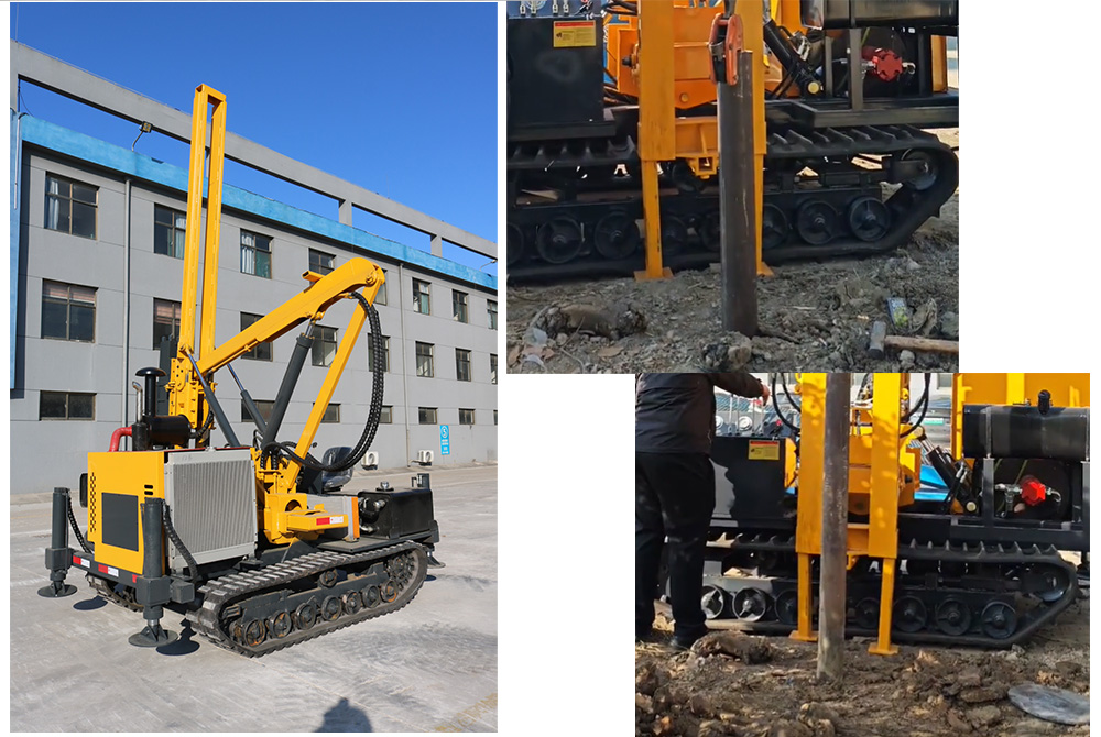 Road Guardrail Pile Driver