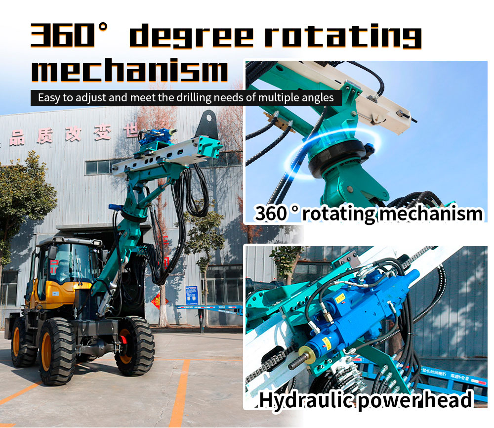 Perfuradora de túnel sobre rodas