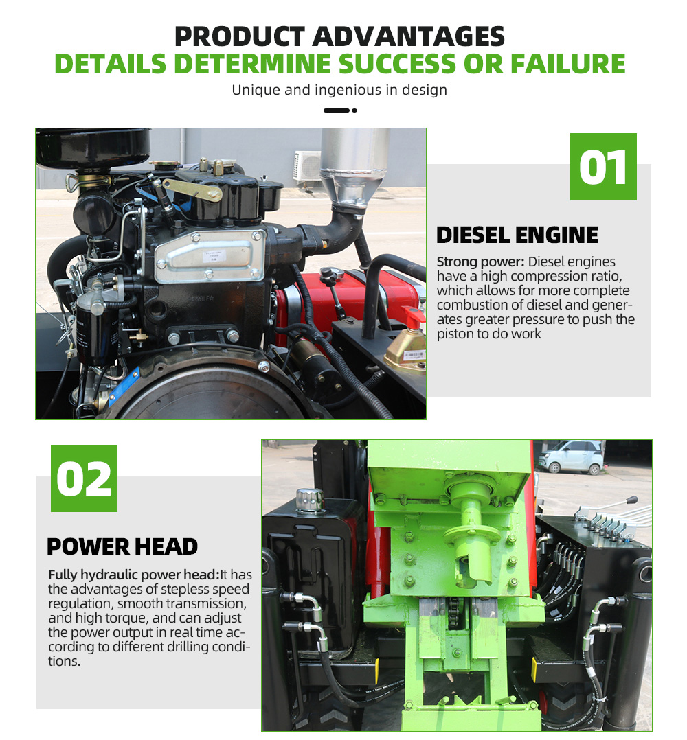 Equipamento de perfuração de poços de água residencial de 35 HP