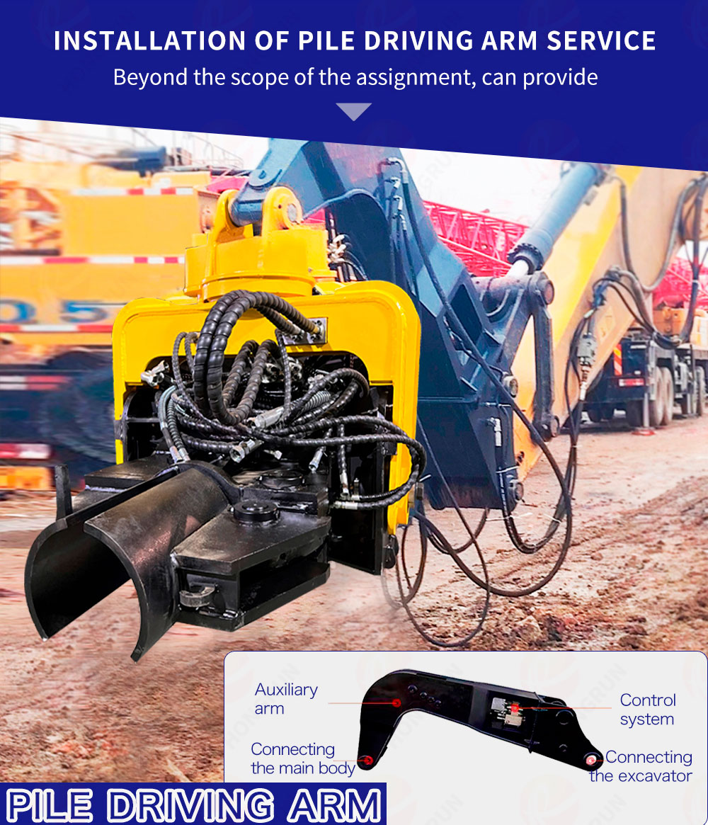 Marteau vibrant pour pieux