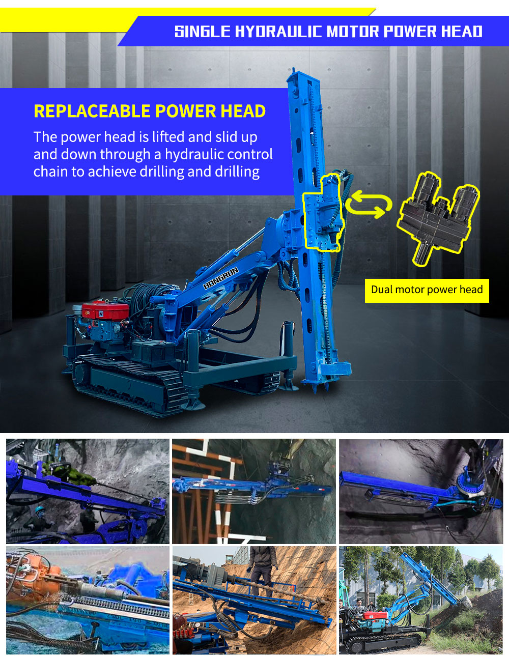 Plataforma de perforación hidráulica de túneles