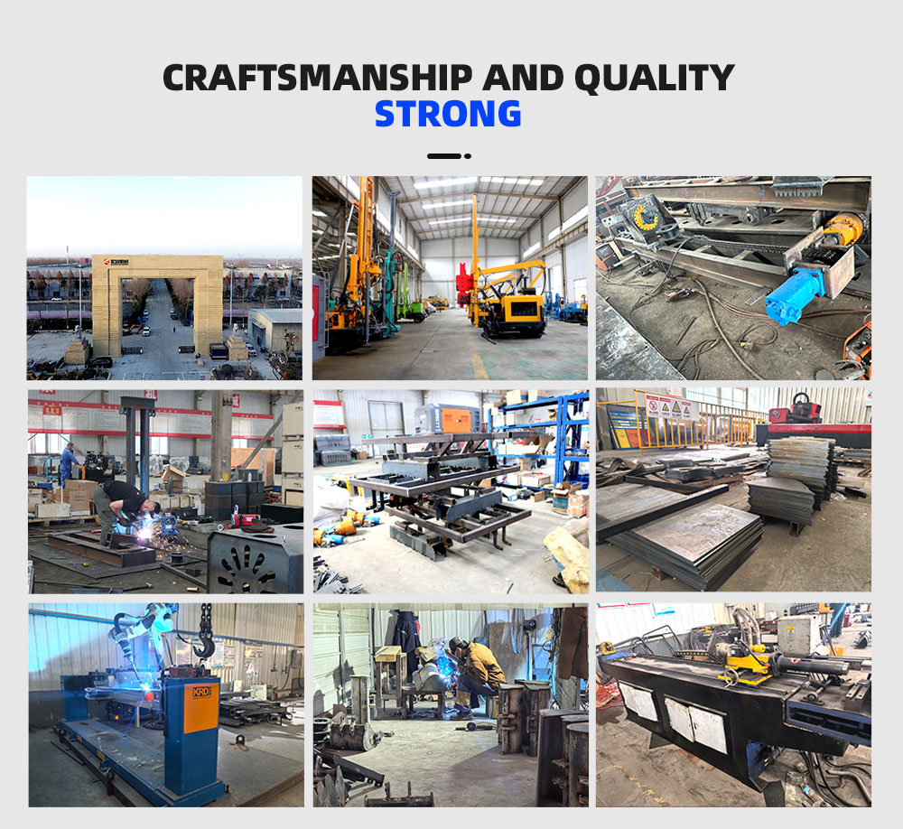 Foreuse de puits d'eau sur chenilles