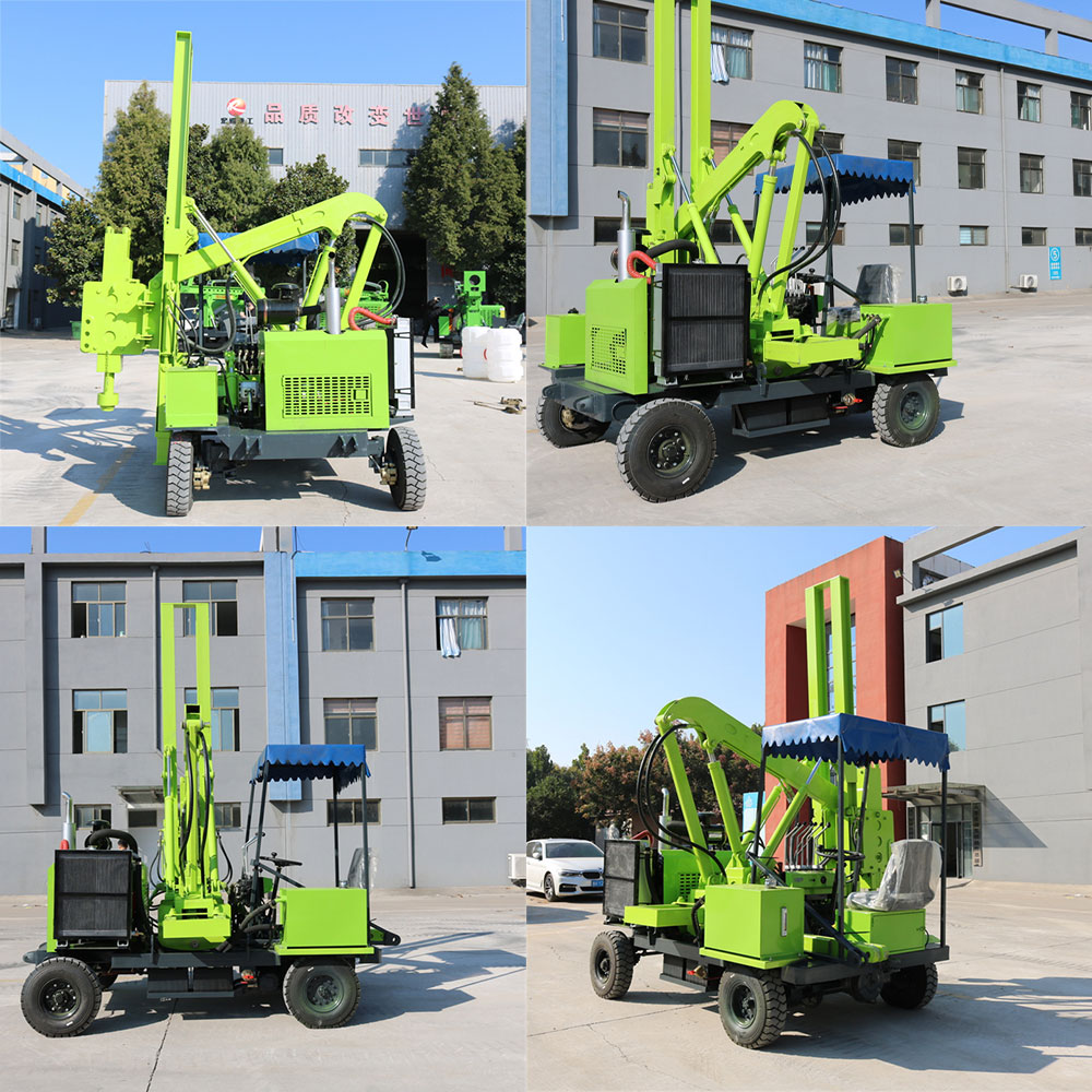 Mobile Guardrail Pile Driver