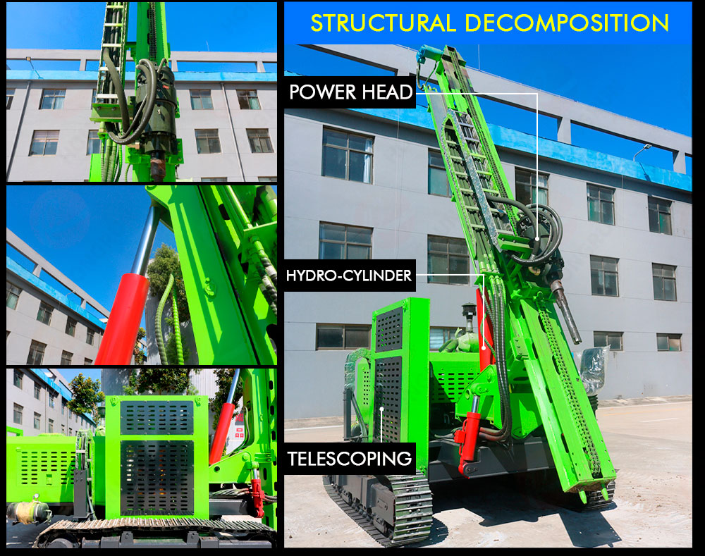 High Leg Photovoltaic Pile Driver