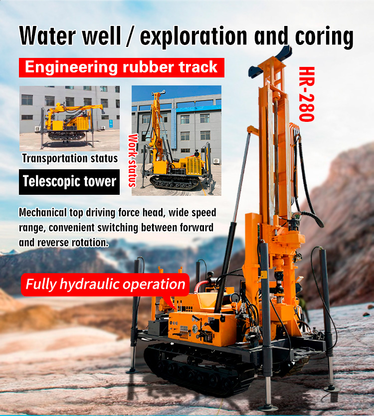 Буровая установка с верхним приводом для бурения скважин на воду