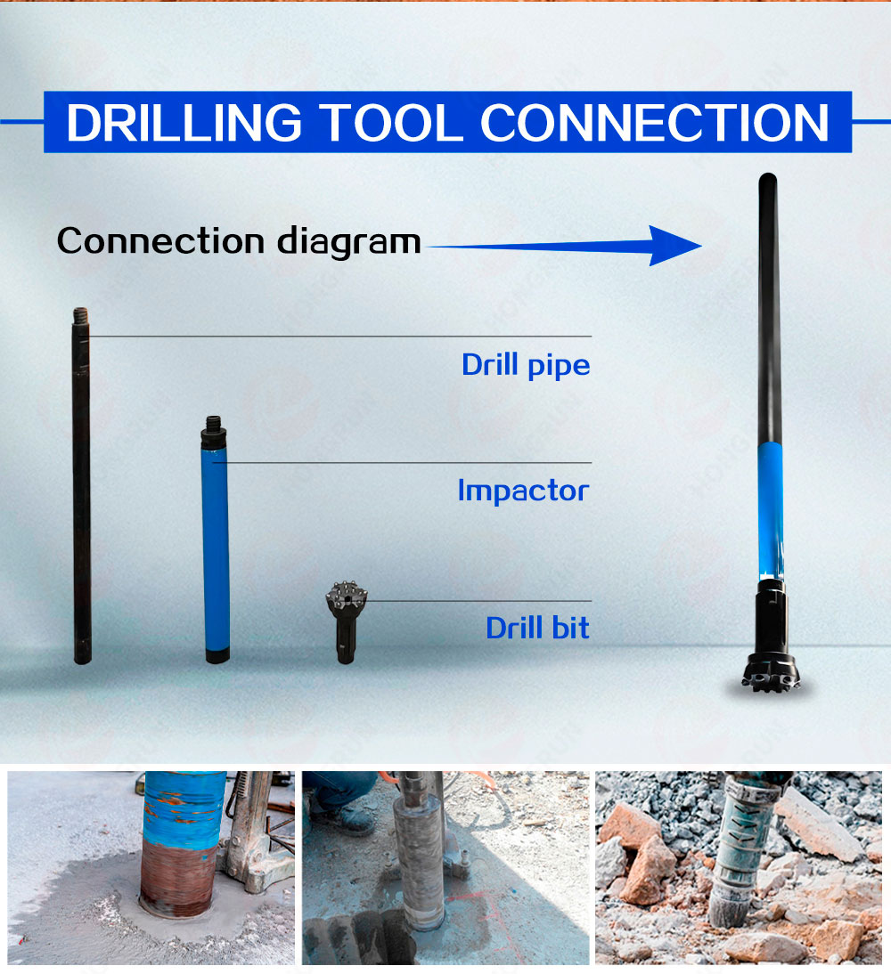Буровая установка Down The Hole мощностью 25 лошадиных сил
