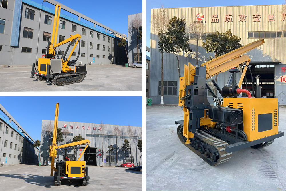 Road Guardrail Pile Driver