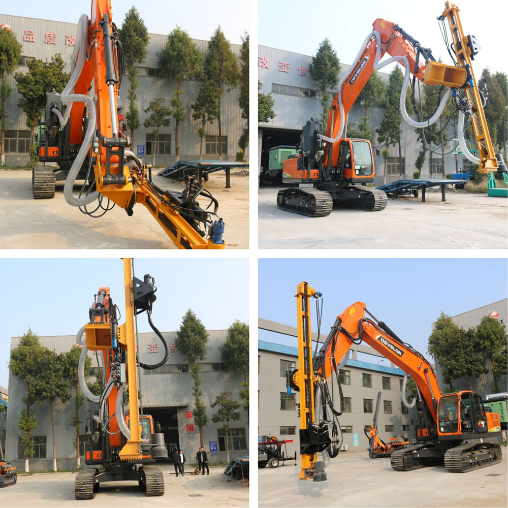 Excavator Mounted Drill Attachment