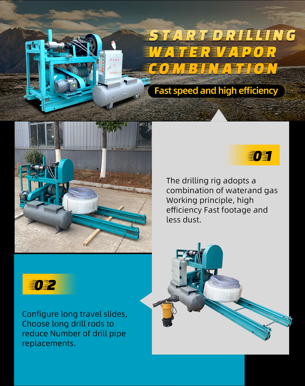 منصة حفر آبار المياه الأفقية