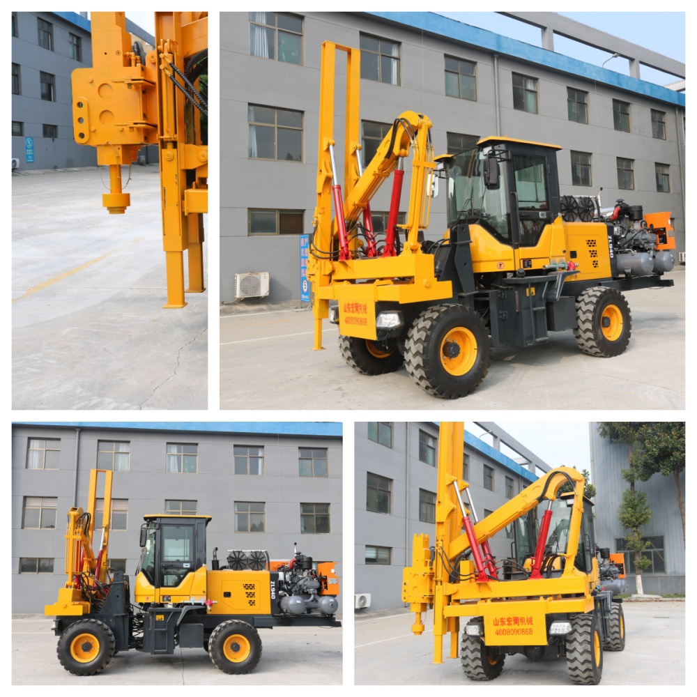 Highway Guardrail Pile Driver   