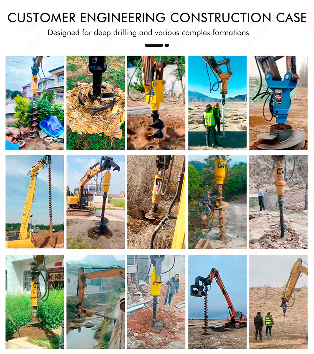 Excavator Mounted Auger