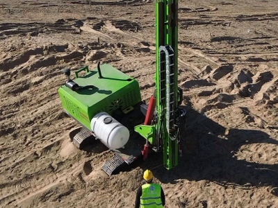 Photovoltaic pile driver