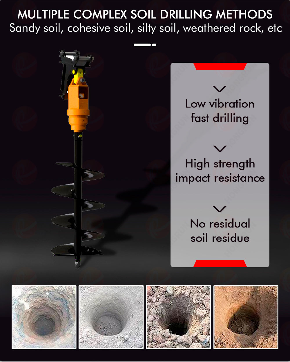 Excavator Mounted Auger