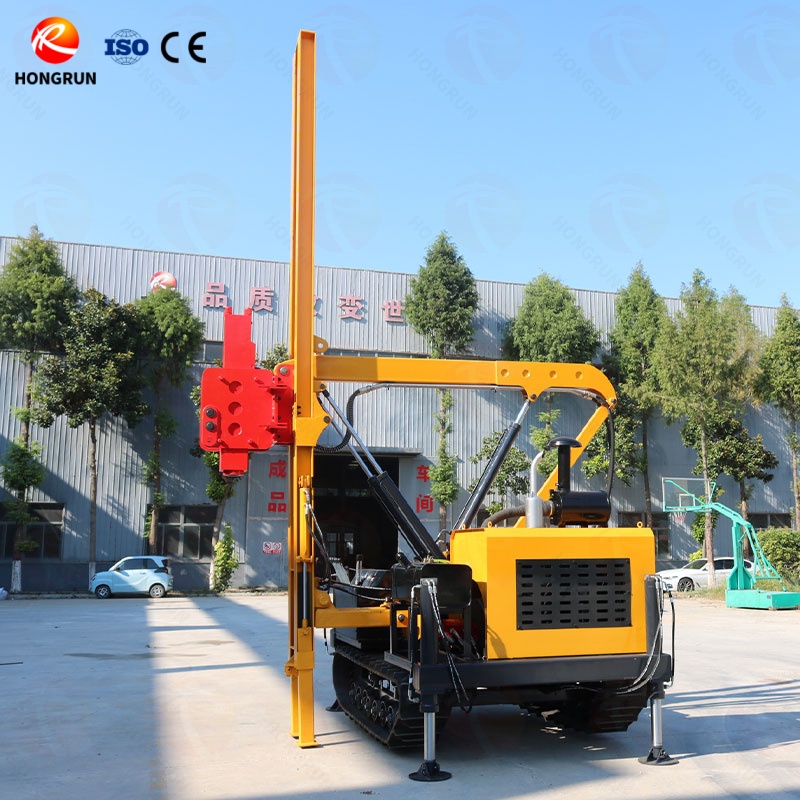 Road Guardrail Pile Driver