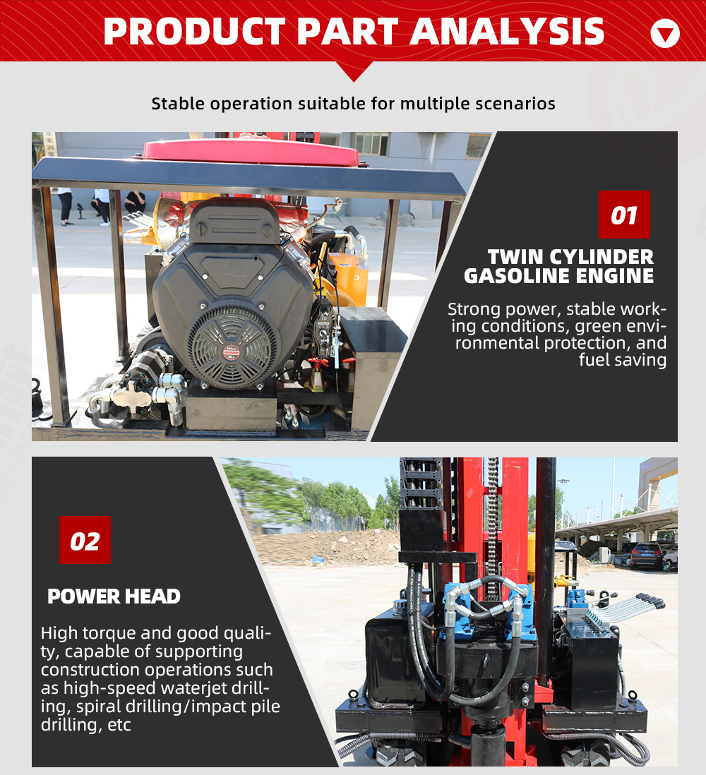 Буровая установка с погружным двигателем мощностью 35 л.с.