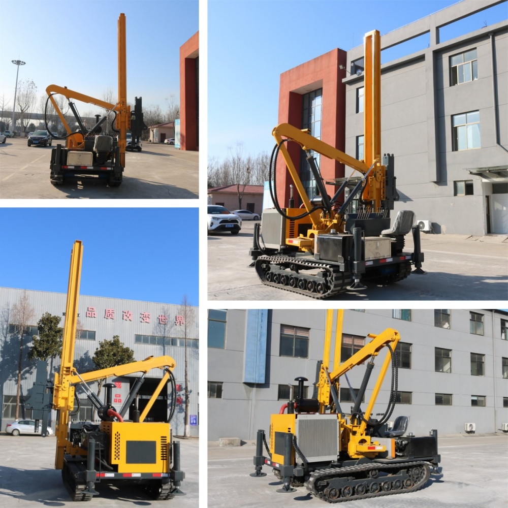 Guardrail Pile Driving Rig