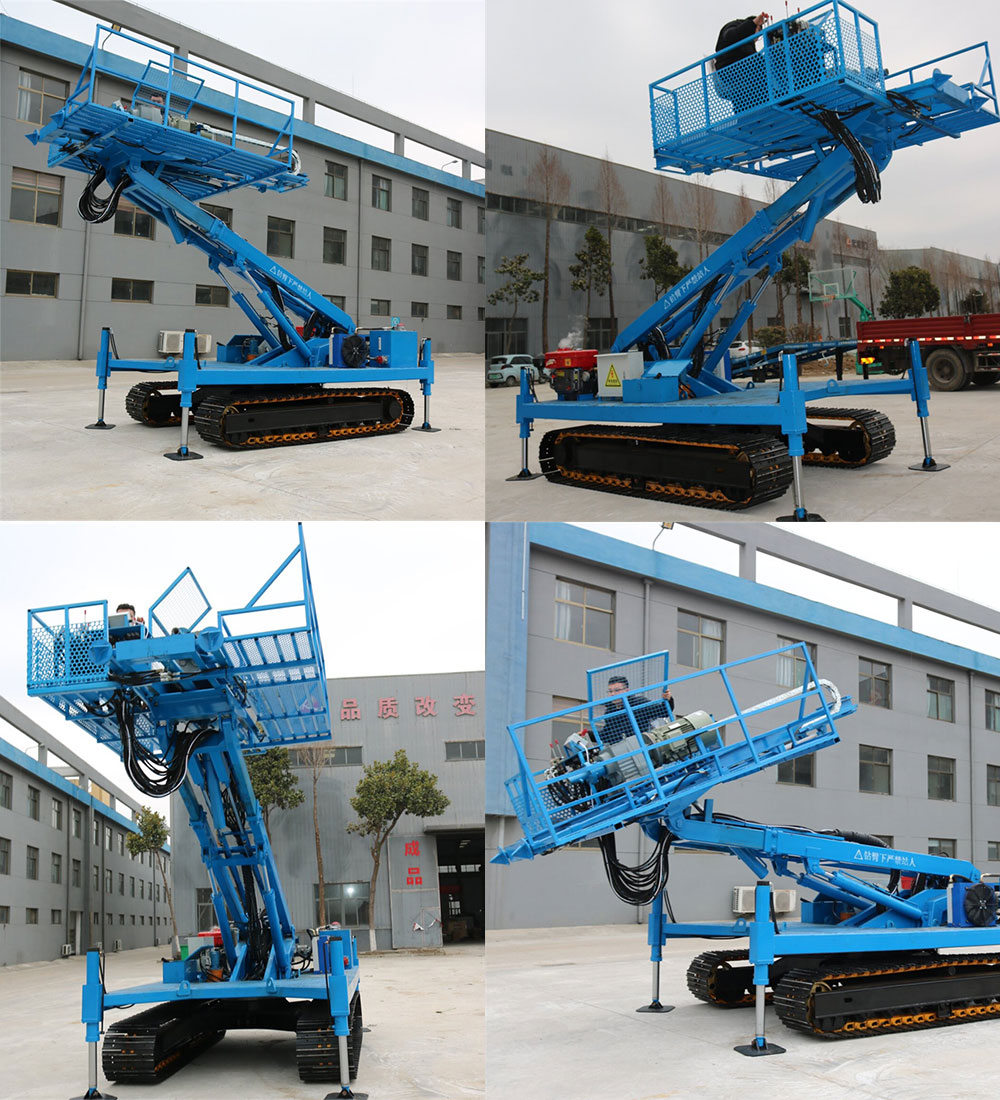 Máquina de ancoragem em rocha