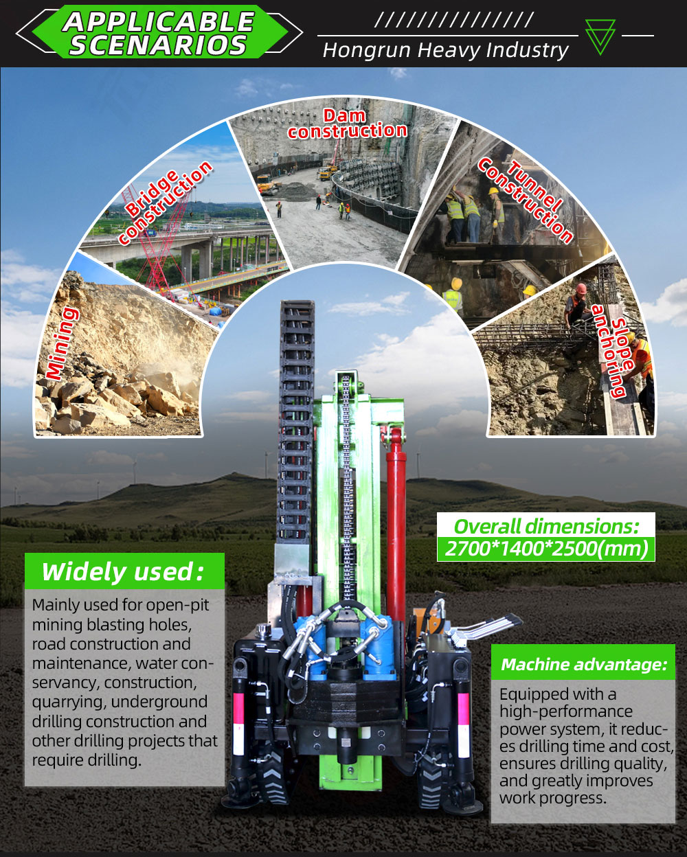 Crawler Down The Hole Drilling Rig